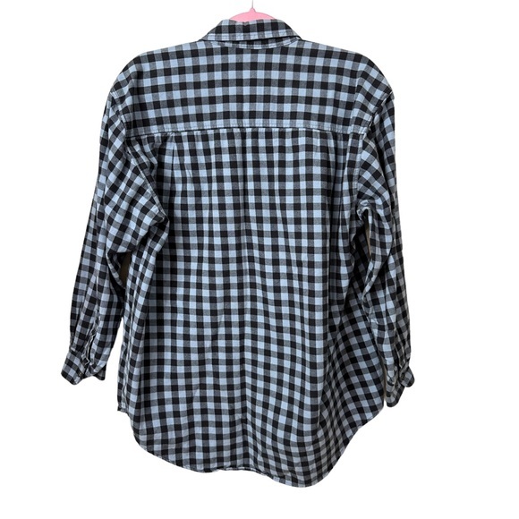 Vintage Plaid Flannel Embroidered Cats Long Sleeve Button Up - Like New - Large - Picture 3 of 8